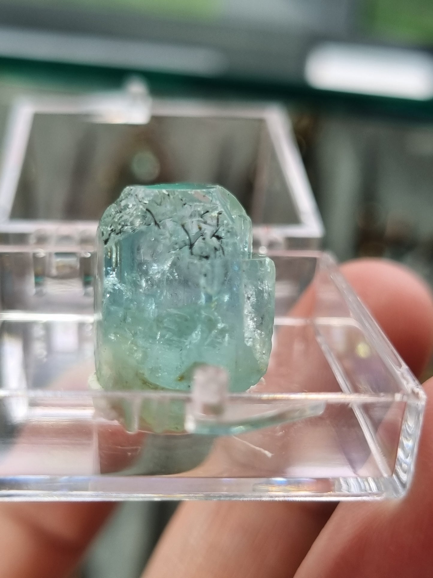 Icy Blue Aquamarine Crystal, Mineral Specimen