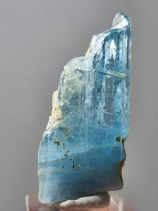 "Beryl in Beryl" Icy Blue Aquamarine Crystal, Mineral Specimen