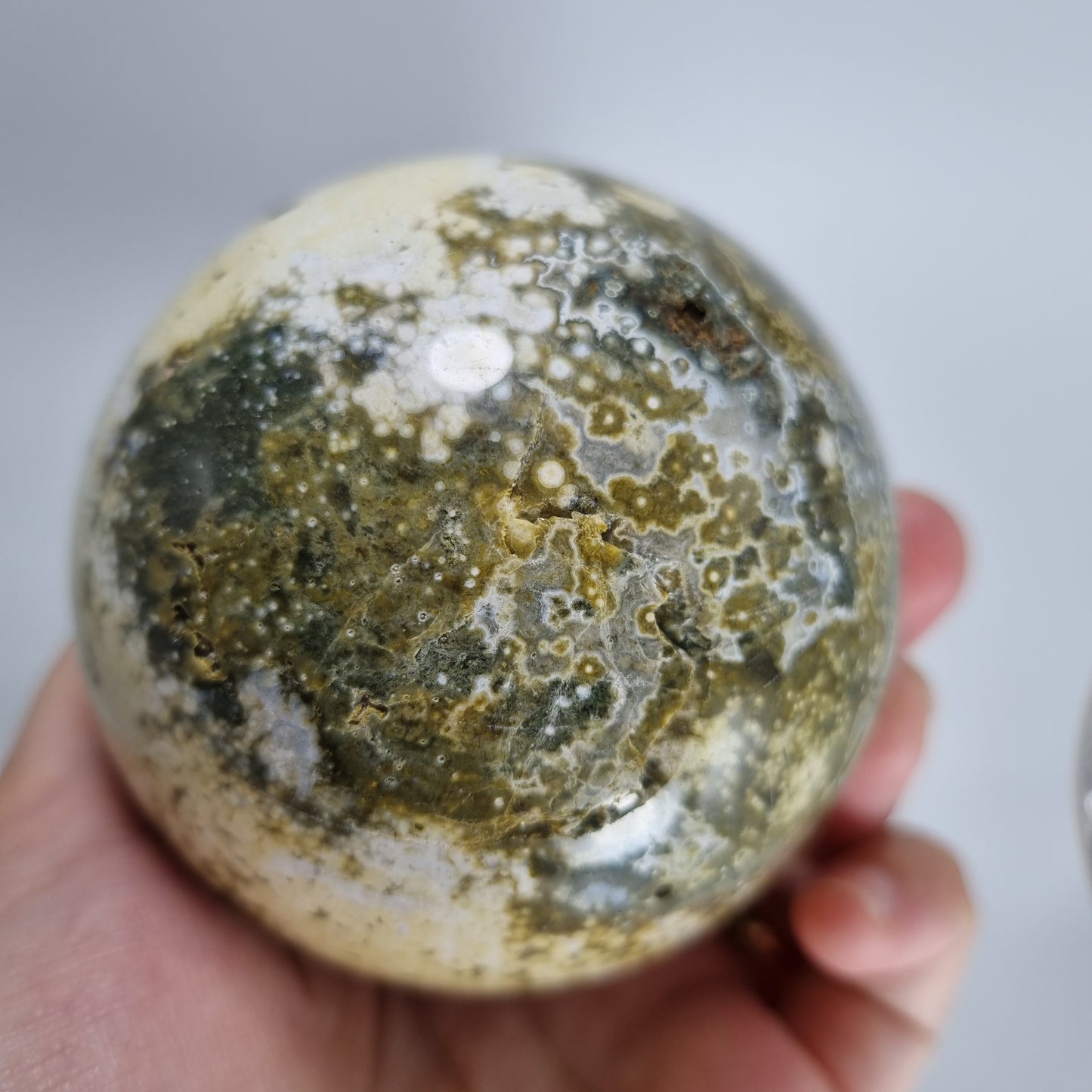 Ocean Jasper Crystal Polished Sphere (OJ1) 75mm diameter
