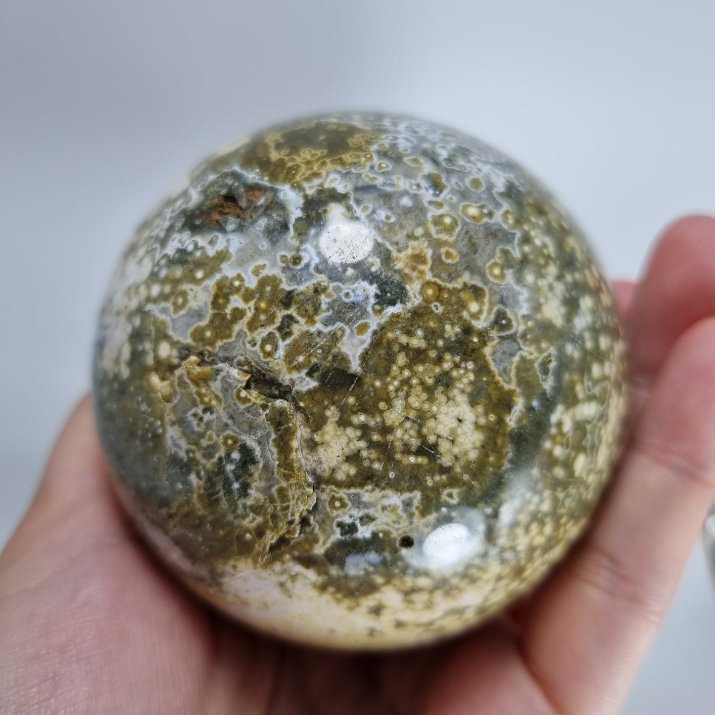 Ocean Jasper Crystal Polished Sphere (OJ1) 75mm diameter