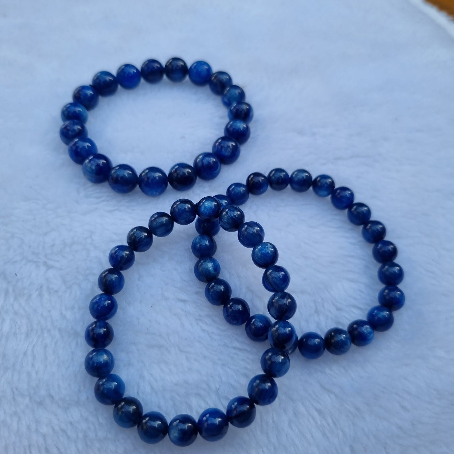 10mm High Quality Blue Kyanite Crystal Bracelet