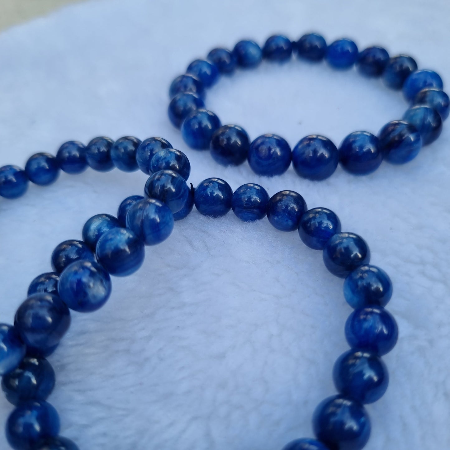 10mm High Quality Blue Kyanite Crystal Bracelet