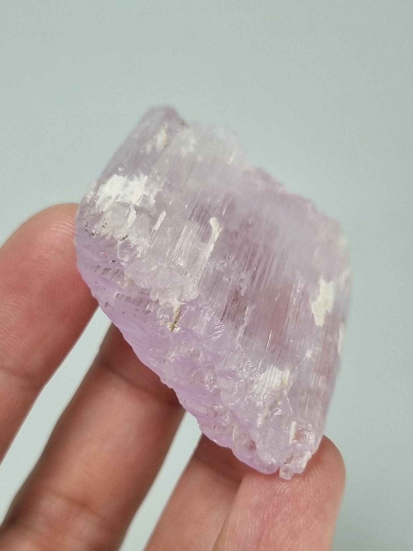 Natural Pink Kunzite with Multiple Teeth Terminations