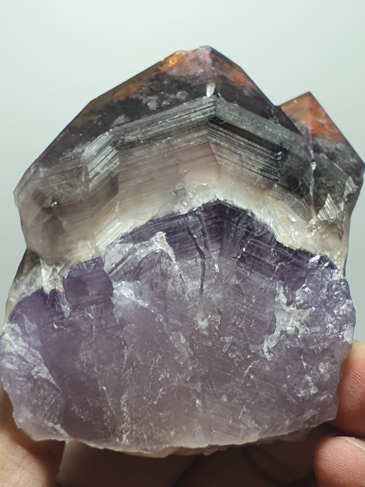 Multi Terminated Red Hematite Amethyst Crystal aka Auralite 23 (#2)
