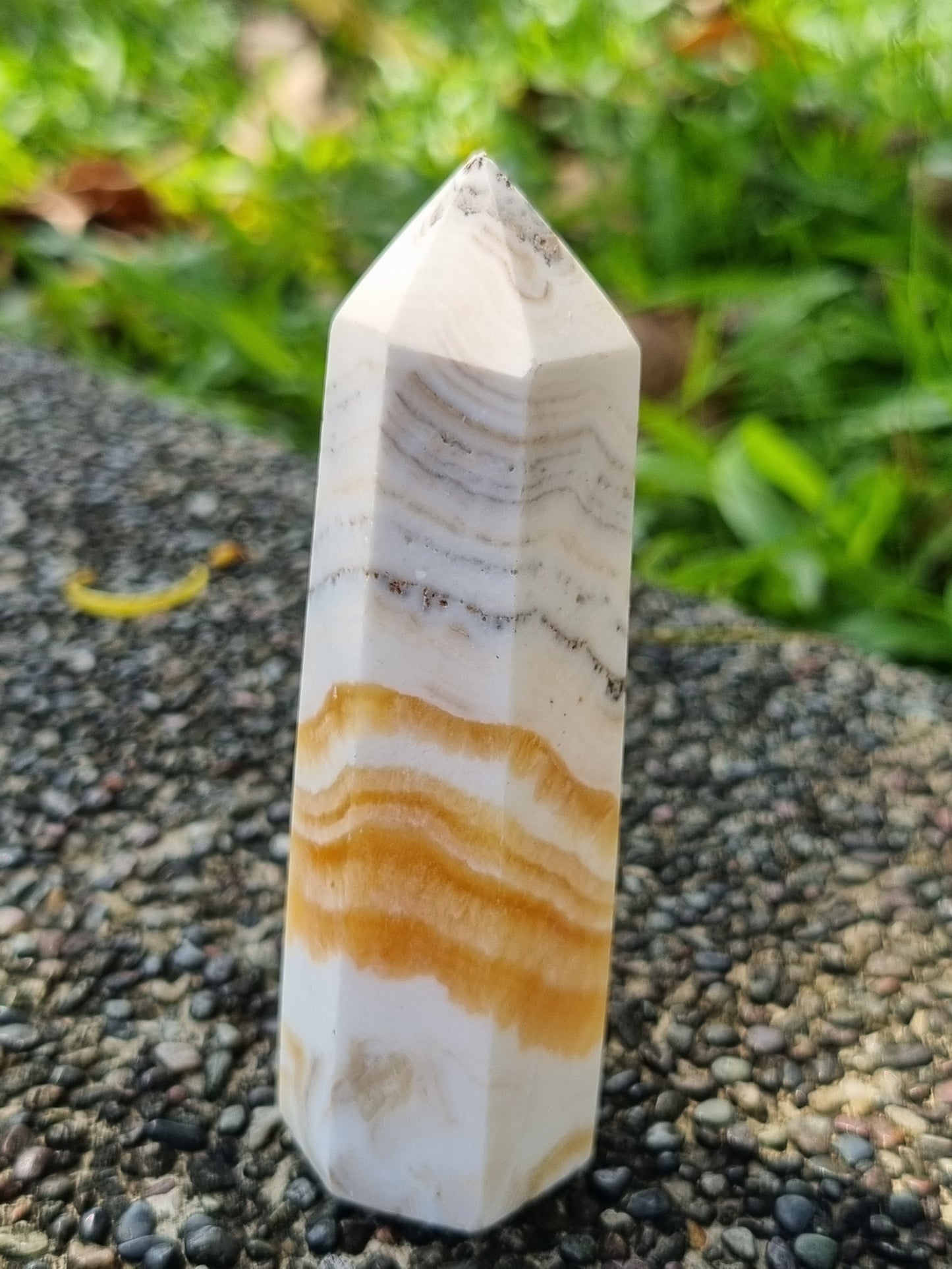 Dendritic, Banded Calcite Tower