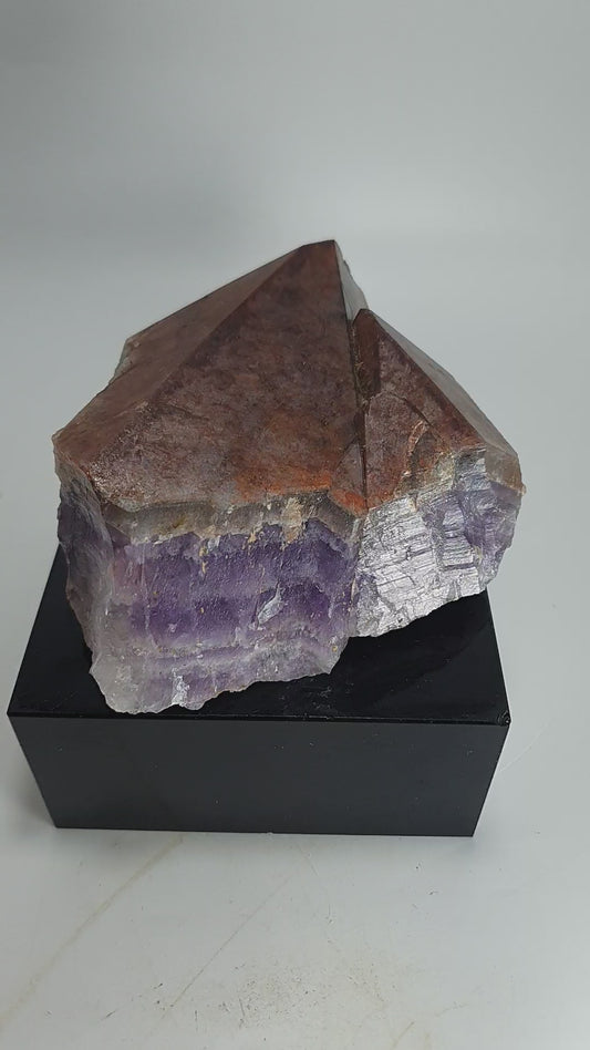 Large Auralite 23 Red Cap Amethyst w trigonic record keepers (#8)